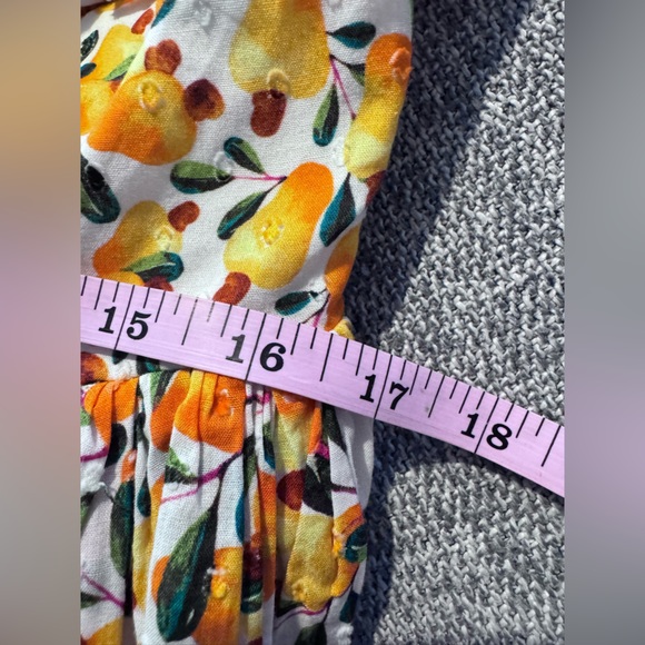 NEW Farm Rio Off White Cashew Crossed Back Dress Mix Print Sz: Large $275 - Picture 12 of 12